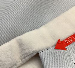 Open Box: Velvet Twill Blackout Curtain (30"W x 106"L) - Ivory
