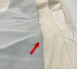 Open Box: Velvet Twill Blackout Curtain (30"W x 106"L) - Ivory