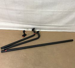Open Box: Hidden Connection Room Darkening Curtain Rod (48"-88", 1.25" Diam) - Matte Black