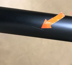 Open Box: Hidden Connection Room Darkening Curtain Rod (48"-88", 1.25" Diam) - Matte Black
