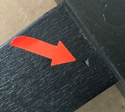 Open Box: Reed Rectangular End Table (20") - Warm Black