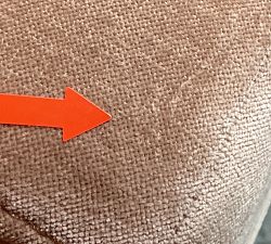 Open Box: Sanford Square Arm Upholstered Right Loveseat - Rustic Chenille Rosewood