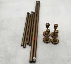 Open Box: Somorset Curtain Rod (28"-48", 0.75" Diam) - Burnished Brass