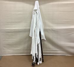 Open Box: 10' Rectangular Outdoor Umbrella - Sunbrella® Natural, Bronze Aluminum Tilt Pole