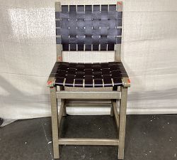 Open Box: Fenton Leather Counter Stool (24") - Legacy Tobacco, Gray Wash