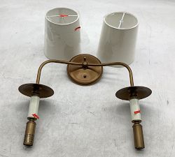 Open Box: Hayden Metal Double Sconce (16") - Vintage Brass