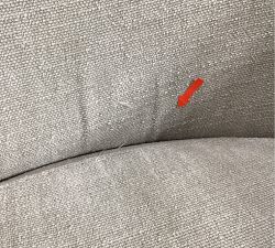 Open Box: Hyde Upholstered Swivel Armchair - Performance Casual Chenille Parchment