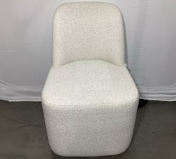 Open Box: Layton Fully Upholstered Dining Side Chair - Performance Boucle Oatmeal