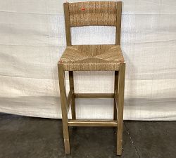 Open Box: Malibu Woven Bar Stool (30") - Honey