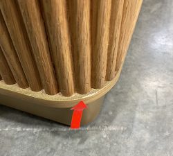 Open Box: Meadowview Buffet (84") - Natural, Brushed Gold