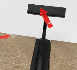 Open Box: Modern Farmhouse Row of Hooks, 7 Hooks - Fog/Bronze