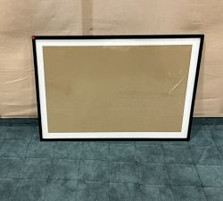 Open Box: Wood Gallery Frame, 27"W x 39"L (11"x14", 24"x26" Opening) - Black