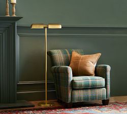 Franklin Metal Double Head Task Floor Lamp (45")