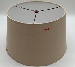 Open Box: Gallery Textured Linen Tapered Lamp Shade, Large (17"Diam) - Sand
