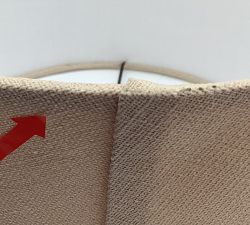 Open Box: Gallery Textured Linen Tapered Lamp Shade, Large (17"Diam) - Sand