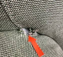 Open Box: Irving Roll Arm Swivel Chair without Nailheads (33") - Performance Textured Weave Olive