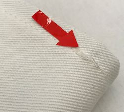 Open Box: York Slope Arm Cover - Twill White