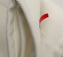 Open Box: York Slope Arm Cover - Twill White