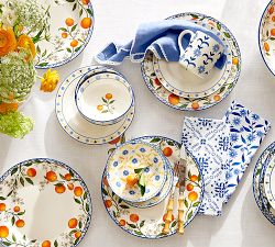 Mark D. Sikes Valencia Vine Appetizer Plates - Set of 4