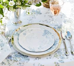 LoveShackFancy Blue Rose Melamine Dinnerware Collection