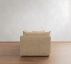 Palmetto Leather Sofa (79"-99")
