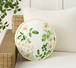 Monique Lhuillier Monaco Floral Printed Round Outdoor Pillow