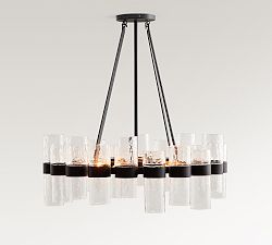 Penni Recycled Glass Chandelier (24")