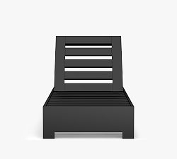 Open Box: Malibu Metal Platform Single Chaise Frame Only - Black