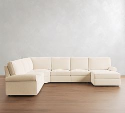 PB Comfort Roll Arm Power Reclining L-Shaped Chaise Sectional (155"-169")