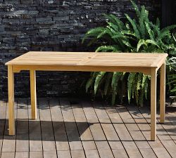 Reyes 7-Piece Teak Rectangular Outdoor Dining Table (59") + Josie Chair Set
