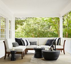 Sunbrella® Woven Triangles Outdoor Pillow