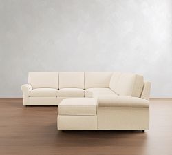PB Comfort Roll Arm Power Reclining L-Shaped Chaise Sectional (155"-169")