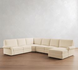 PB Comfort Roll Arm Power Reclining L-Shaped Chaise Sectional (155"-169")