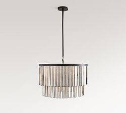 Astrid Capiz Round Chandelier (24")