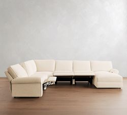 PB Comfort Roll Arm Power Reclining L-Shaped Chaise Sectional (155"-169")