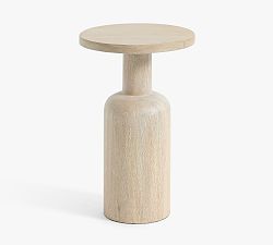 Open Box: Larkin Round Accent Table (14") - Sandwash