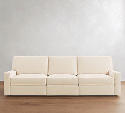 PB Comfort Square Arm Power Reclining Storage Sofa (78"-138")