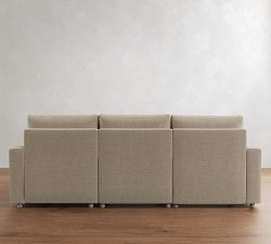 Westwood Square Arm Power Reclining Chaise Sectional (109"-163")