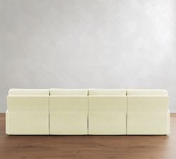 PB Comfort Modern Square Arm Power Reclining Double Chaise Sectional (143"-171")