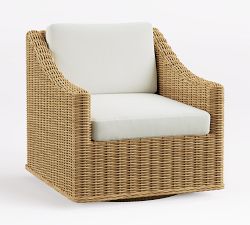 Huntington Slim Slope Arm Swivel Outdoor Lounge Chair