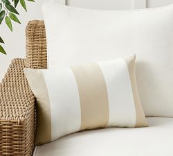 Sunbrella® Awning Striped Outdoor Pillow