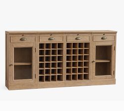 Modular Bar Buffet With Double Wine Grid (72")