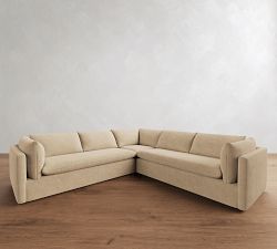 Palmetto Leather 3-Piece L-Shaped Sectional (116")