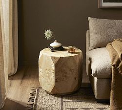 Elaina Geometric End Table (22")