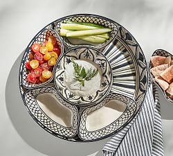 Marrakesh Outdoor Melamine Sectioned Serving Platter