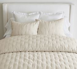 Belgian Flax Linen Tufted Quilted Sham