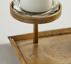 Draper Brass Candle Holder Centerpiece