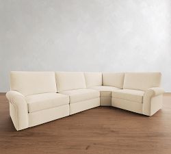PB Comfort Roll Arm Power Reclining Reversible Wedge Sectional (122"-136")