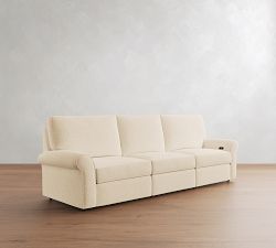 PB Comfort Roll Arm Power Reclining Storage Sofa (85"-145")