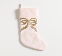 LoveShackFancy Beaded Bow Stocking